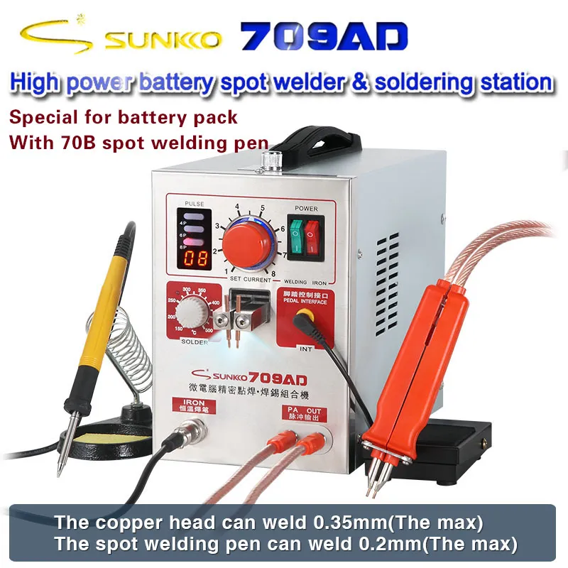 SUNKKO SPOT WELDING MACHINE 709AD WITH 70B - Image 2